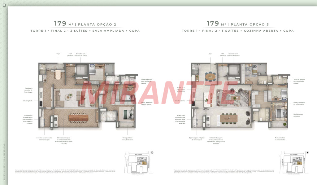 Apartamento de 179m² com 4 quartos em Vila Clementino