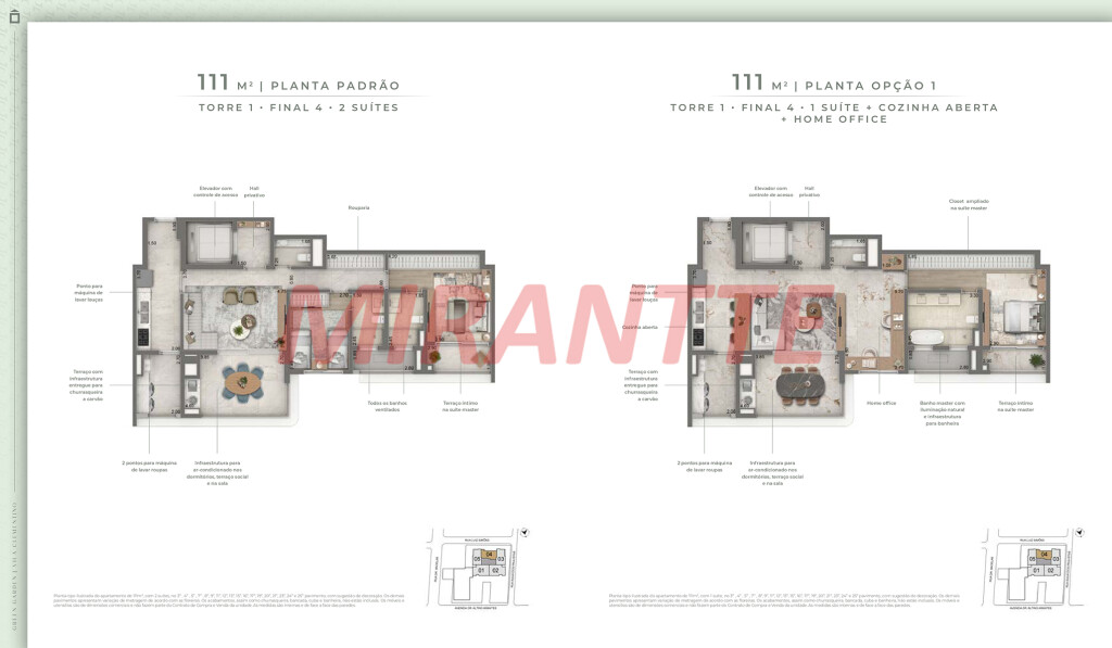 Apartamento de 114m² com 2 quartos em Vila Clementino