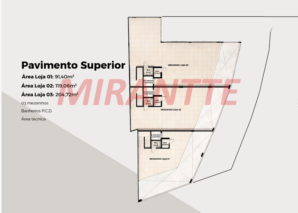 Comercial de 961m² em Santana