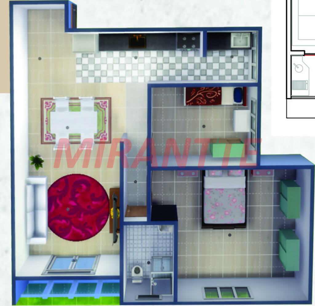 Apartamento de 54m² com 2 quartos em Tucuruvi