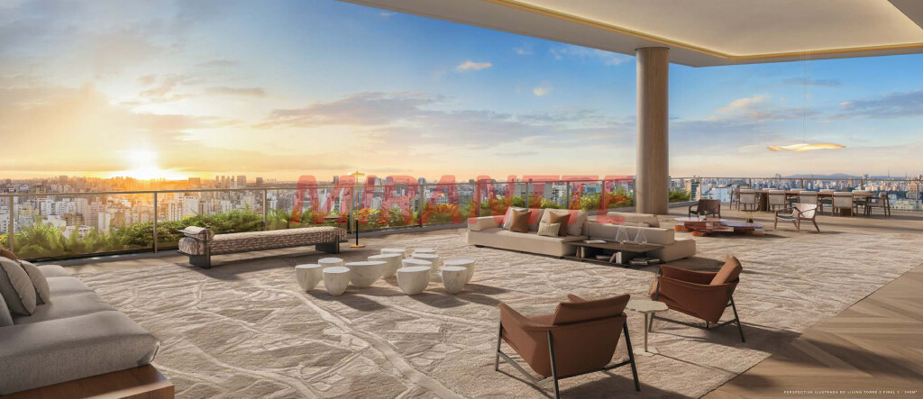 Cobertura duplex de 770m² com 4 quartos em Moema