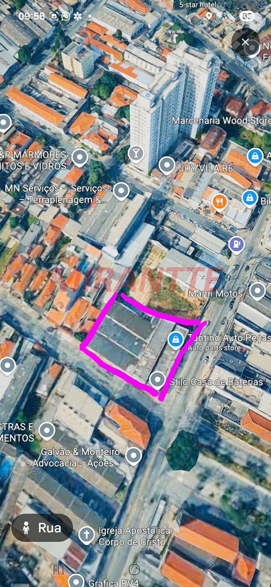 Terreno de 1698m² em Vila Ré