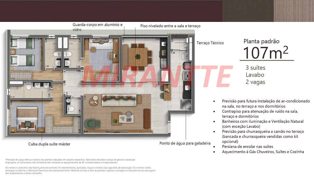 Apartamento de 248m² com 3 quartos em Perdizes