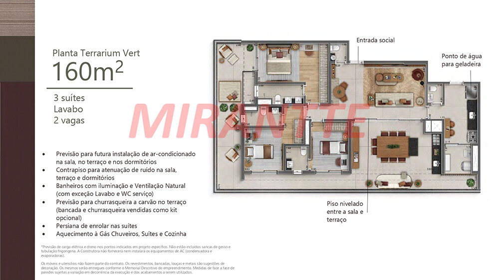 Apartamento de 248m² com 3 quartos em Perdizes