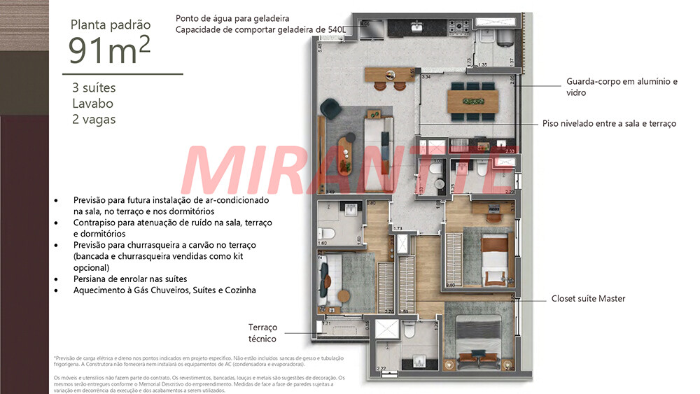 Apartamento de 248m² com 3 quartos em Perdizes