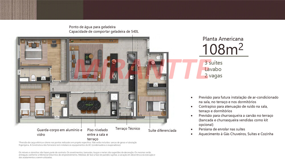 Apartamento de 248m² com 3 quartos em Perdizes