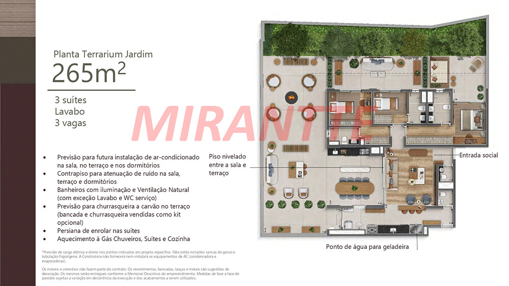 Apartamento de 252m² com 3 quartos em Perdizes